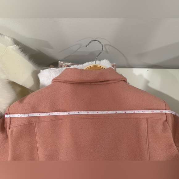 NEW Handmade 100% Melton Wool Dusty Rose 3/4 Lined Jacket Size XL - Picture 3 of 6